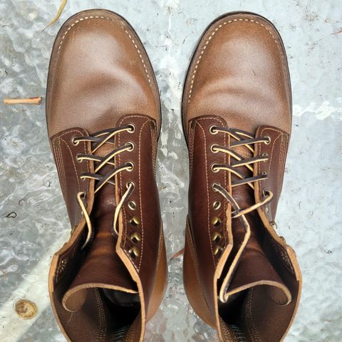 View photo of NF Bootmaker Milton Boot in Horween Natural Illini Latigo