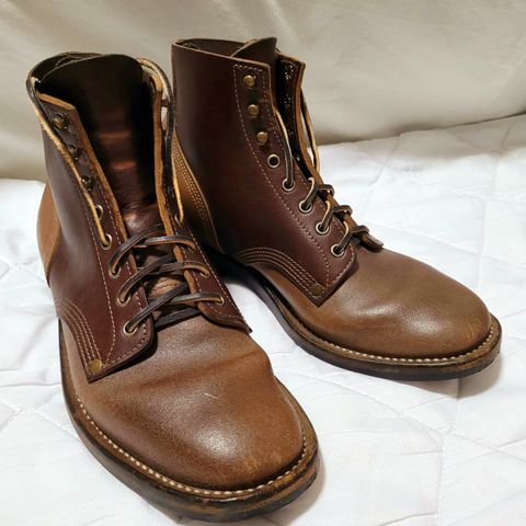 View photo of NF Bootmaker Milton Boot in Horween Natural Illini Latigo