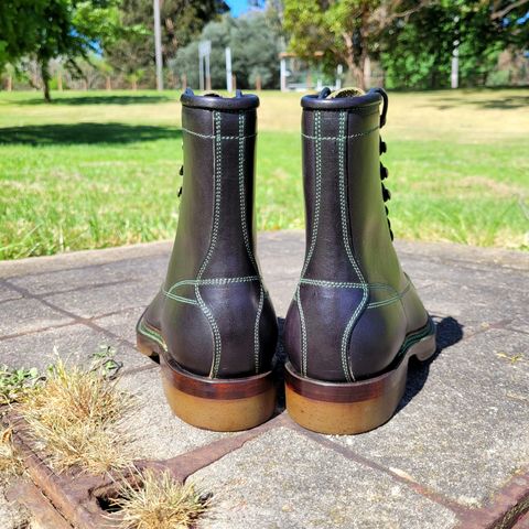 Onderhoud LCV02 Monkey Boot in Badalassi Carlo Oliva Minerva Overdyed Black