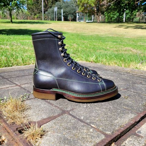 Search result thumbnail of Onderhoud LCV02 Monkey Boot in Badalassi Carlo Oliva Minerva Overdyed Black