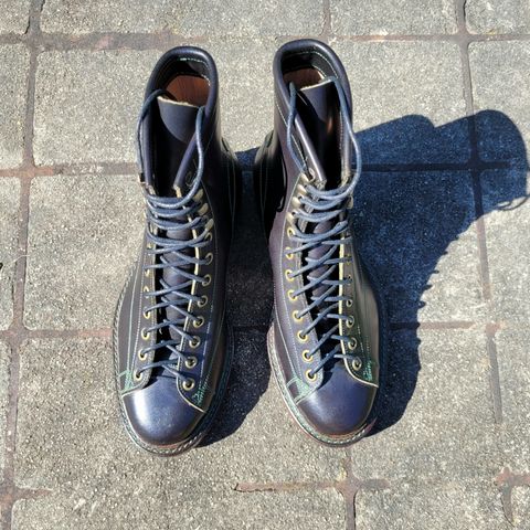 Onderhoud LCV02 Monkey Boot in Badalassi Carlo Oliva Minerva Overdyed Black