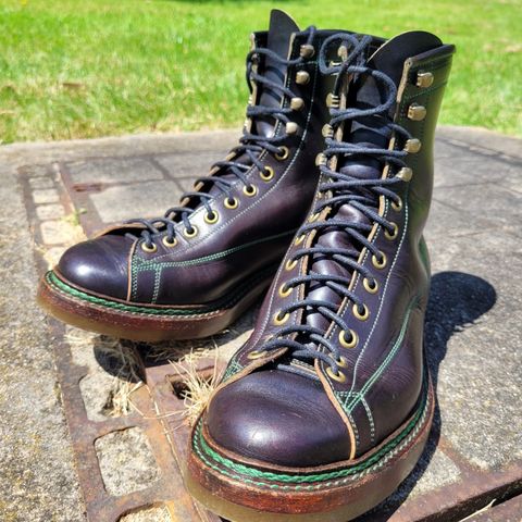Onderhoud LCV02 Monkey Boot in Badalassi Carlo Oliva Minerva Overdyed Black