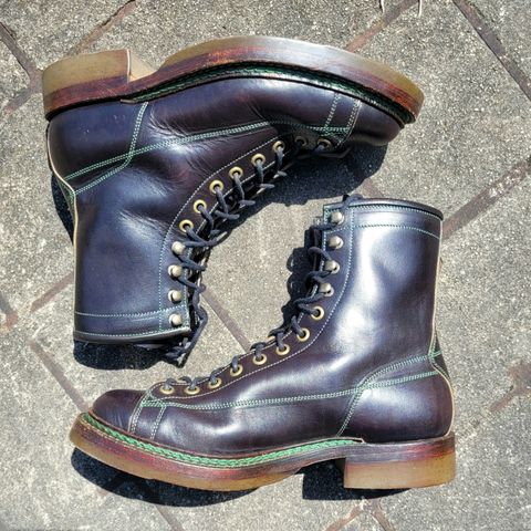Onderhoud LCV02 Monkey Boot in Badalassi Carlo Oliva Minerva Overdyed Black