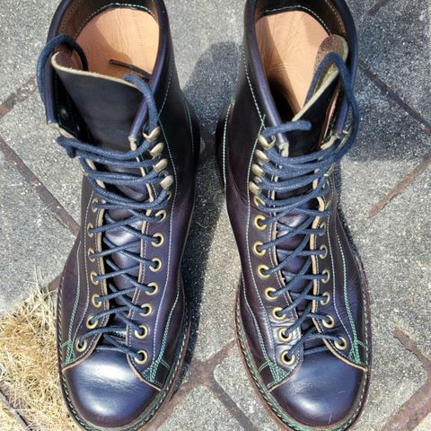 Onderhoud LCV02 Monkey Boot in Badalassi Carlo Oliva Minerva Overdyed Black
