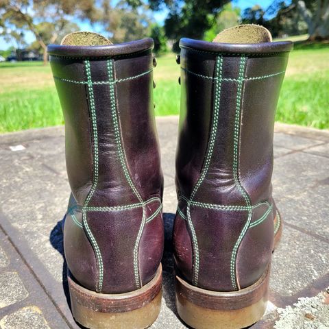Onderhoud LCV02 Monkey Boot in Badalassi Carlo Oliva Minerva Overdyed Black
