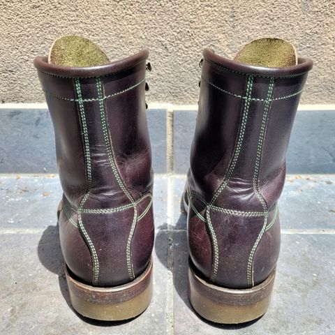 View photo of Onderhoud LCV02 Monkey Boot in Badalassi Carlo Oliva Minerva Overdyed Black