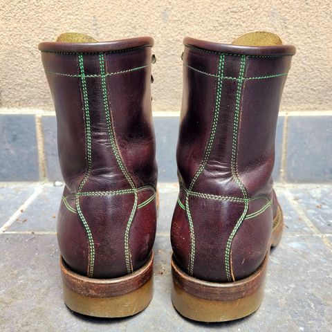 View photo of Onderhoud LCV02 Monkey Boot in Badalassi Carlo Oliva Minerva Overdyed Black