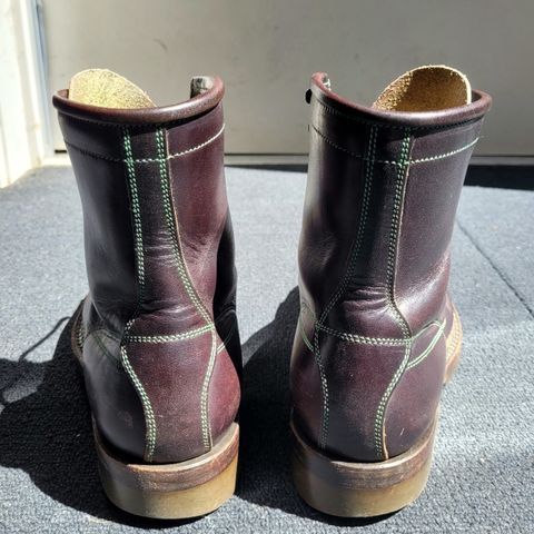 View photo of Onderhoud LCV02 Monkey Boot in Badalassi Carlo Oliva Minerva Overdyed Black