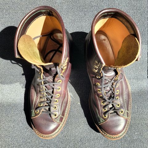 View photo of Onderhoud LCV02 Monkey Boot in Badalassi Carlo Oliva Minerva Overdyed Black