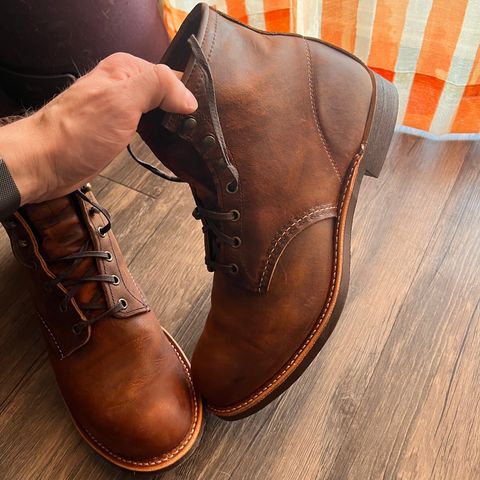 Red Wing Blacksmith in S.B. Foot Copper Rough and Tough
