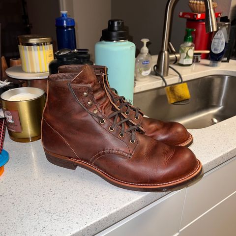 Red Wing Blacksmith in S.B. Foot Copper Rough and Tough