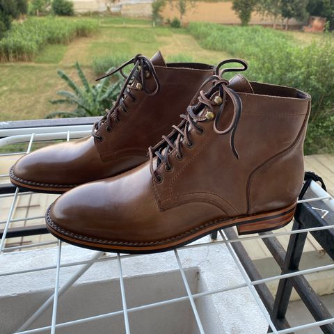 BLKBRD Rudiger Service Boot in Horween Natural Chromexcel