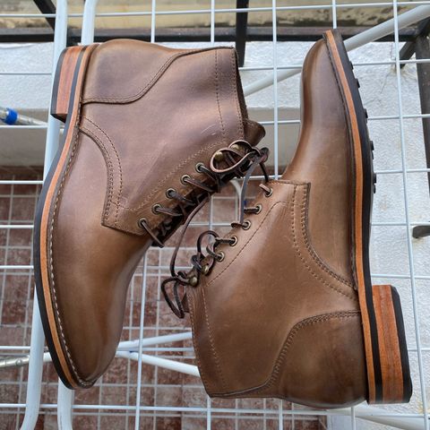 BLKBRD Rudiger Service Boot in Horween Natural Chromexcel