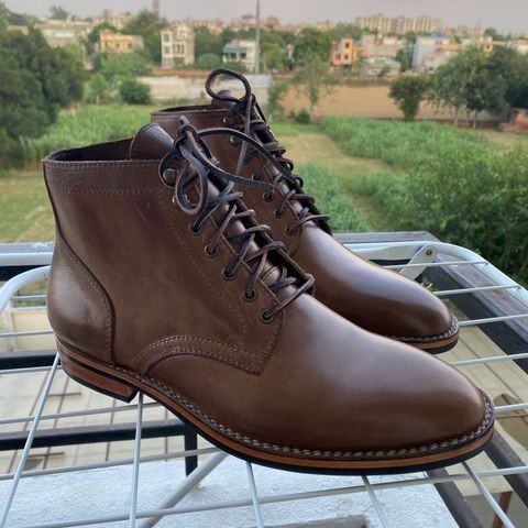BLKBRD Rudiger Service Boot in Horween Natural Chromexcel