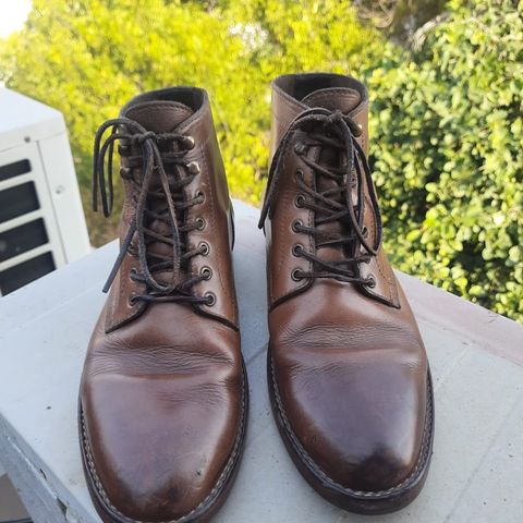 View photo of Blkbrd Shoemaker Rudiger Service Boot in Horween Natural Chromexcel