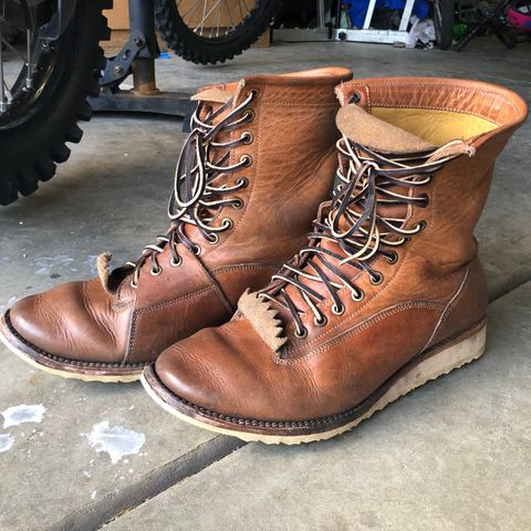 View photo of Jakkrabbits Ivories Boot in Horween Natural Dublin