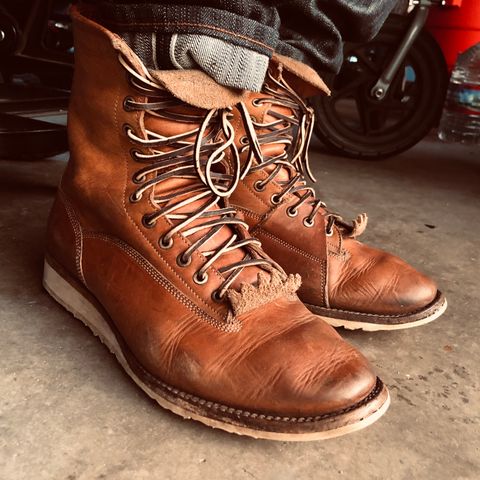 View photo of Jakkrabbits Ivories Boot in Horween Natural Dublin