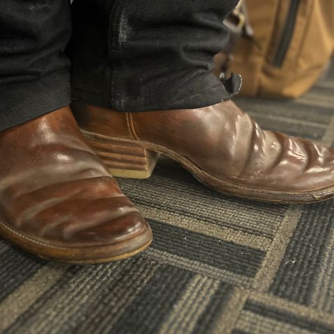 J.B. Custom Leather J Toe in Horween Natural Shell Cordovan