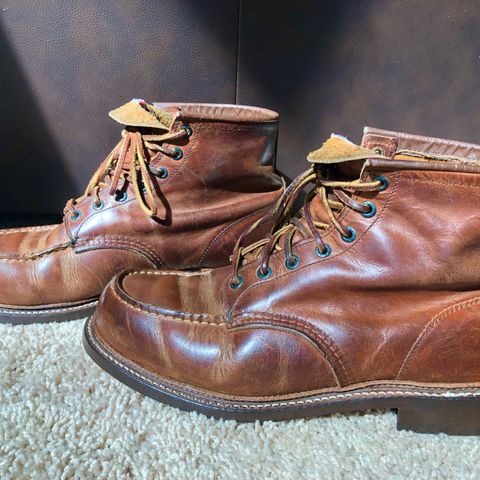 View photo of Red Wing 6-Inch Classic Moc in S.B. Foot Copper Rough and Tough