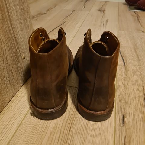Grant Stone Edward Boot in C.F. Stead Tobacco Waxy Commander Suede