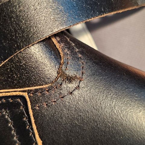 Nicks Pullman in Horween Black Waxed Flesh