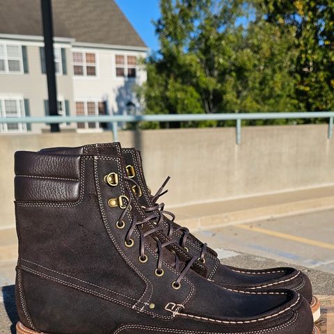 Grant Stone Field Boot in C.F. Stead Earth Waxy Commander Suede