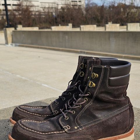 Grant Stone Field Boot in C.F. Stead Earth Waxy Commander Suede