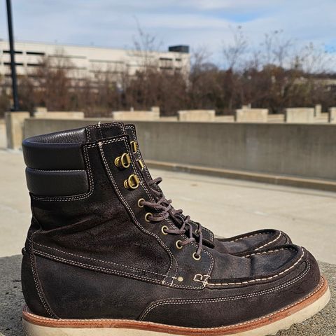 Grant Stone Field Boot in C.F. Stead Earth Waxy Commander Suede