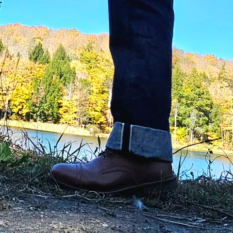 Oak Street Bootmakers Trench Boot in Tempesti Walnut Overdye Camello Asportabile