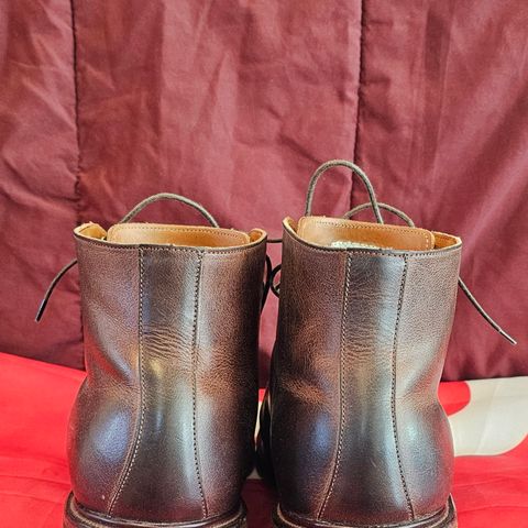 Viberg Wholecut Derby Boot in Horween Rowdy Dachshund