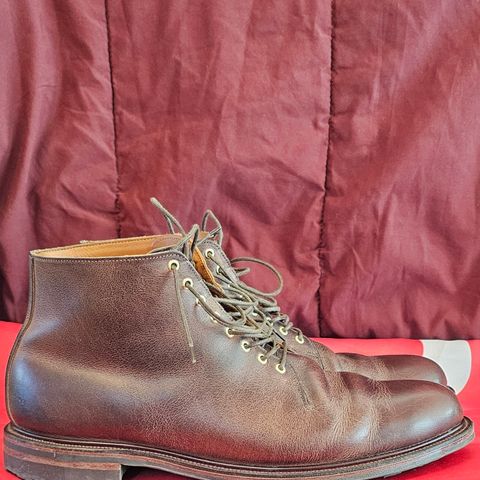 Viberg Wholecut Derby Boot in Horween Rowdy Dachshund
