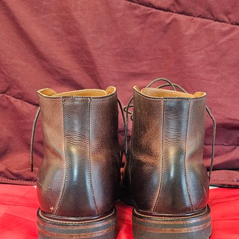 Viberg Wholecut Derby Boot in Horween Rowdy Dachshund