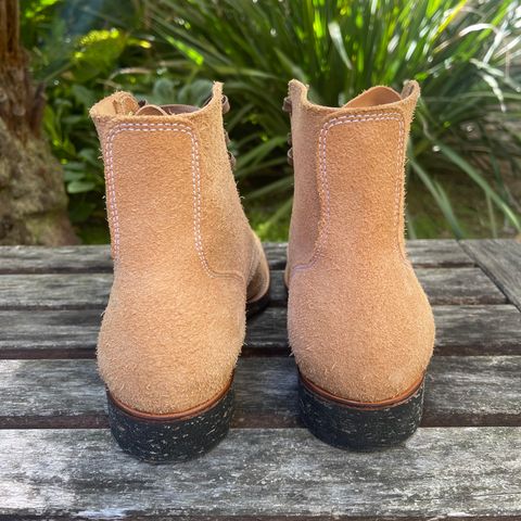 Clinch Yeager Boots in Wickett & Craig Natural Latigo Roughout