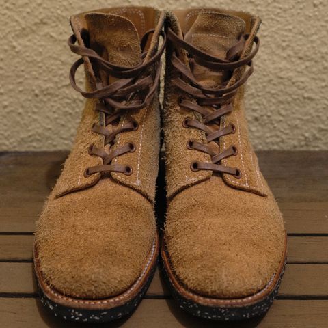 Clinch Yeager Boots in Wickett & Craig Natural Latigo Roughout