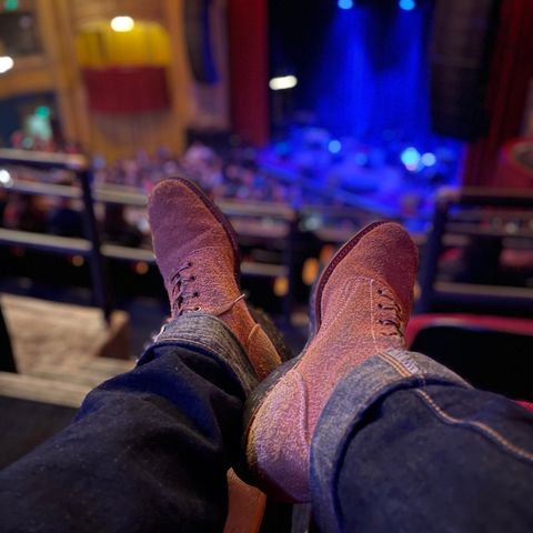 Clinch Yeager Boots in Wickett & Craig Natural Latigo Roughout