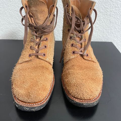 Clinch Yeager Boots in Wickett & Craig Natural Latigo Roughout