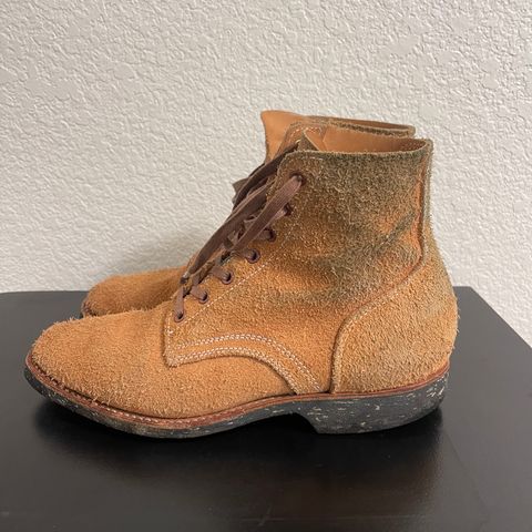 Clinch Yeager Boots in Wickett & Craig Natural Latigo Roughout