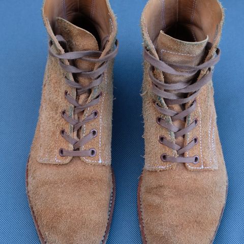 Clinch Yeager Boots in Wickett & Craig Natural Latigo Roughout