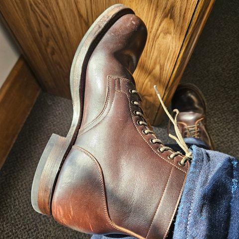 Viberg Service Boot in Horween Brown Wooly