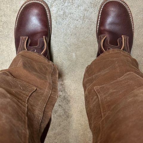 Nicks Heritage TankerPro in Horween Tan Waxed Flesh