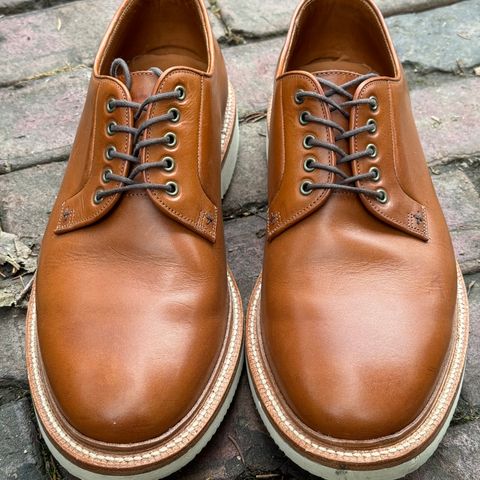 Grant Stone Plain Toe Blucher in Badalassi Carlo Saddle Tan Minerva