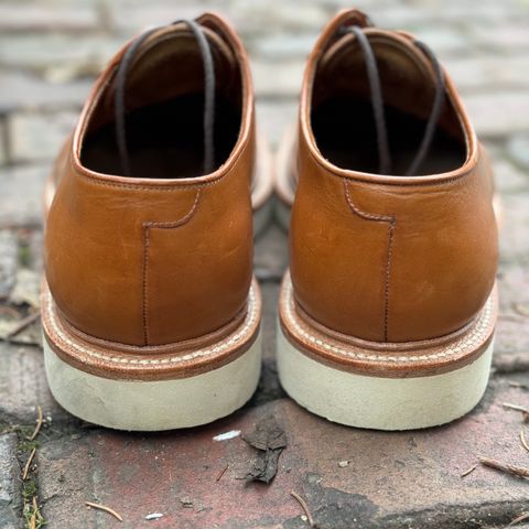 Grant Stone Plain Toe Blucher in Badalassi Carlo Saddle Tan Minerva