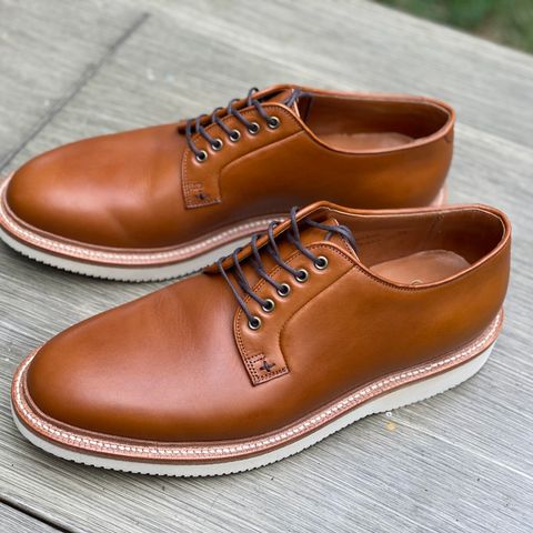 Grant Stone Plain Toe Blucher in Badalassi Carlo Saddle Tan Minerva