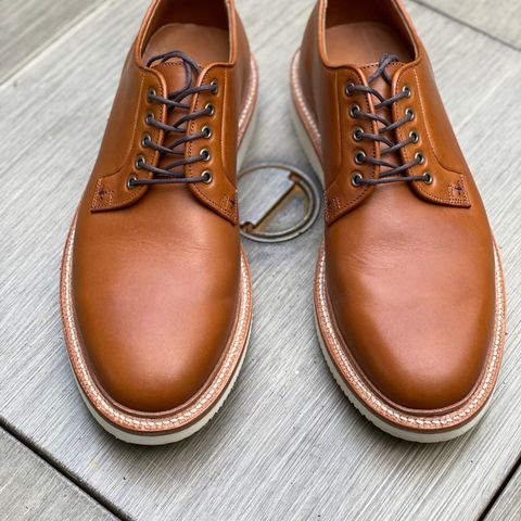 Grant Stone Plain Toe Blucher in Badalassi Carlo Saddle Tan Minerva