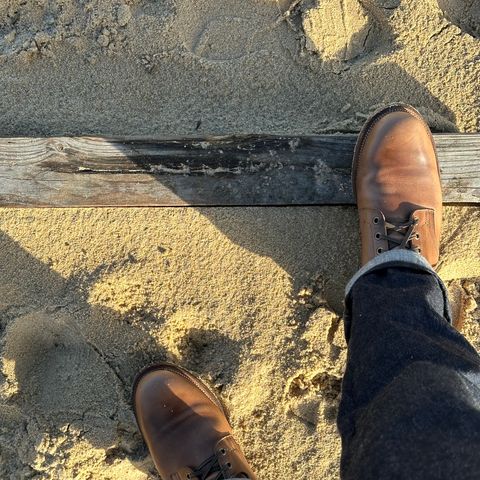 Viberg Service Boot in Horween Natural Chromexcel
