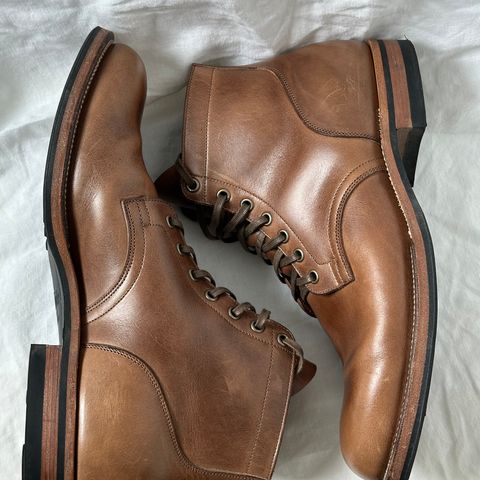 View photo of Viberg Service Boot in Horween Natural Chromexcel