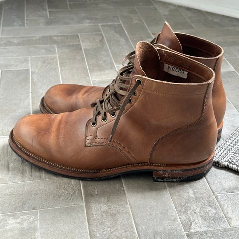 View photo of Viberg Service Boot in Horween Natural Chromexcel