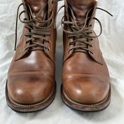 View photo of Viberg Service Boot in Horween Natural Chromexcel