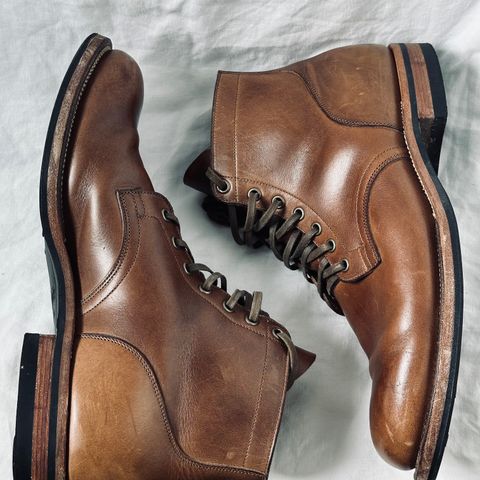 View photo of Viberg Service Boot in Horween Natural Chromexcel