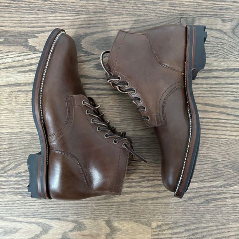 Viberg Service Boot in Maryam Moss Horsebutt